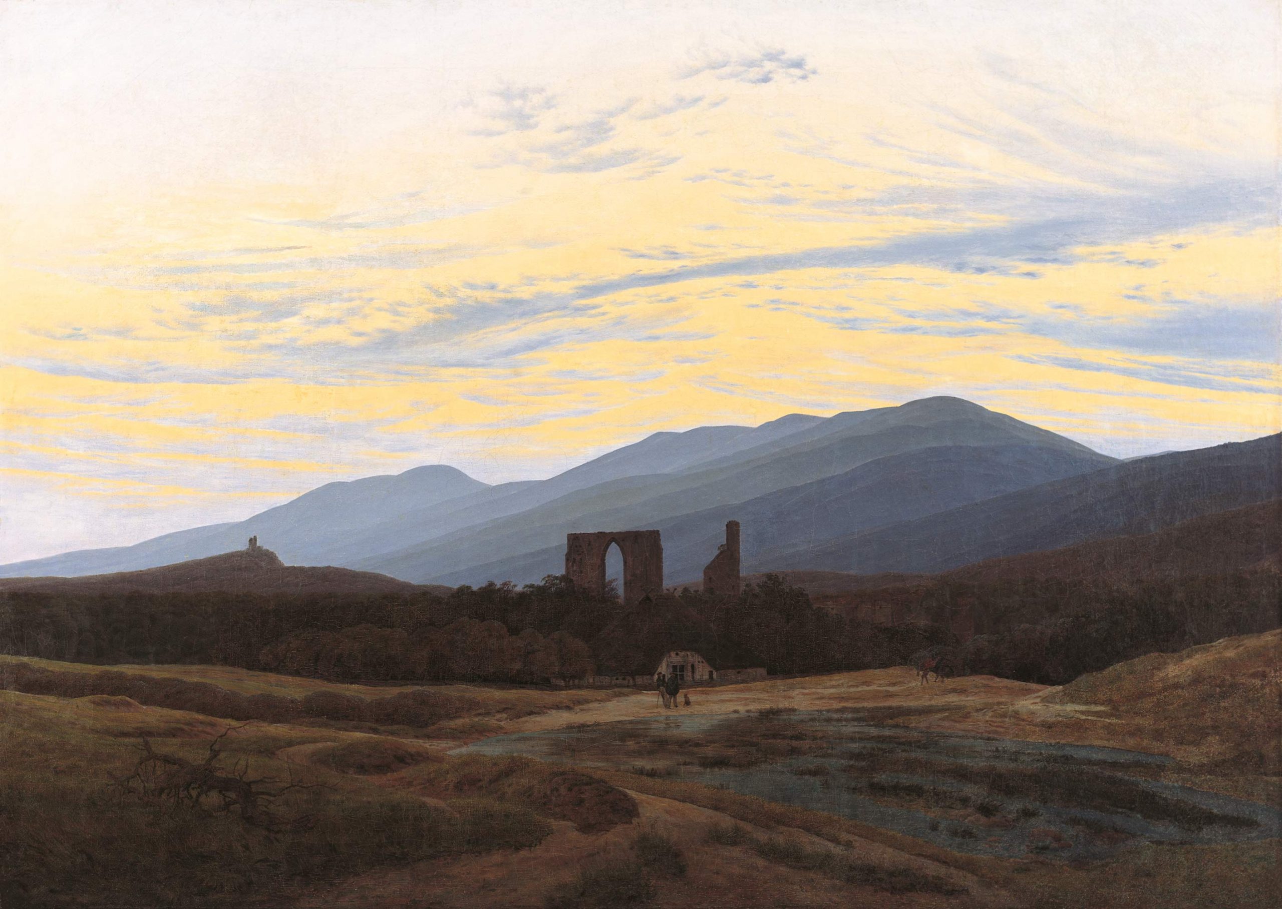 Gemälde Ruine Eldena im Riesengebirge